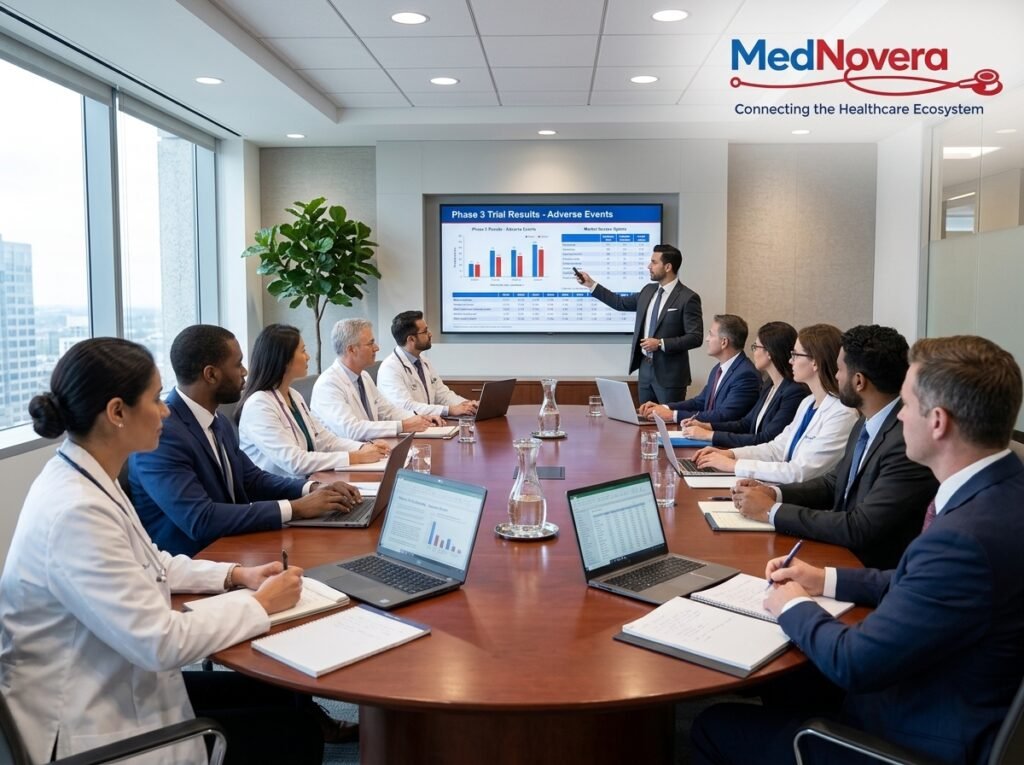 Professional pharma event organizer in Kolkata showing MedNovera managing healthcare brand events, speaker sessions and medical audience engagement.